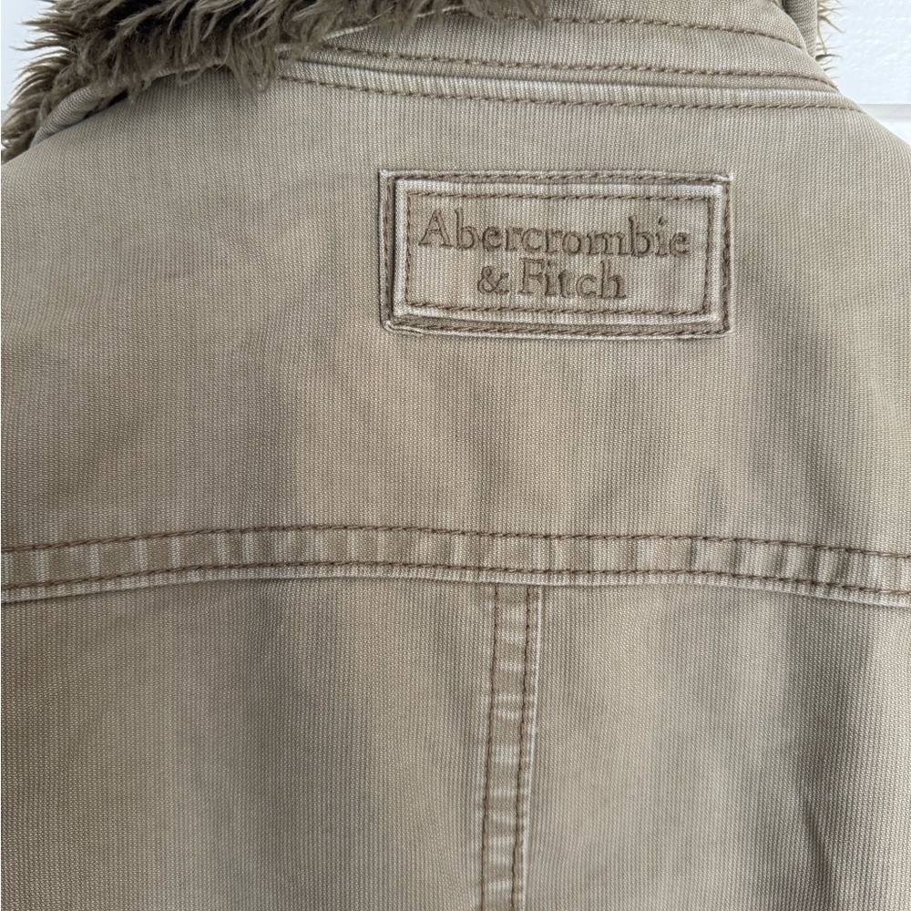 Abercrombie & Fitch Adirondack Jacket Men’s Large Faux Fur Lined Utility Coat - Picture 9 of 11